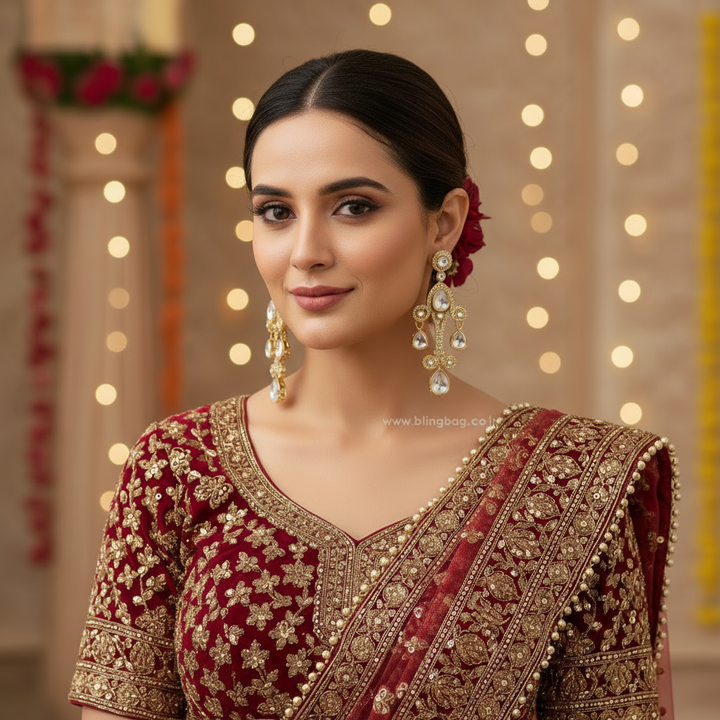 Golden Minal Danglers