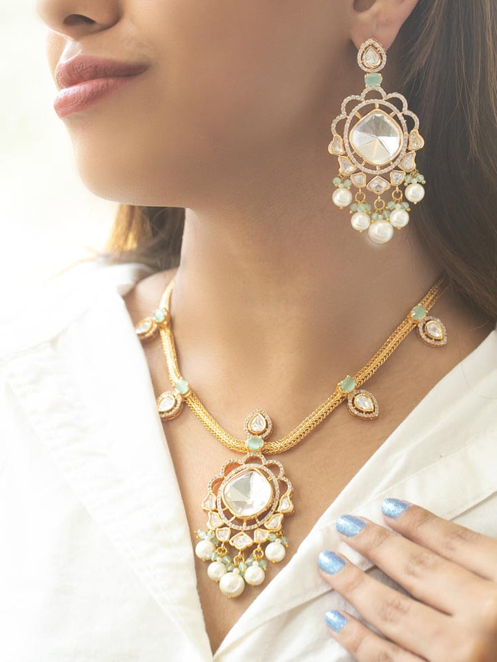 Golden Mint Catherine Zirconia Jewellery Set - EOSS