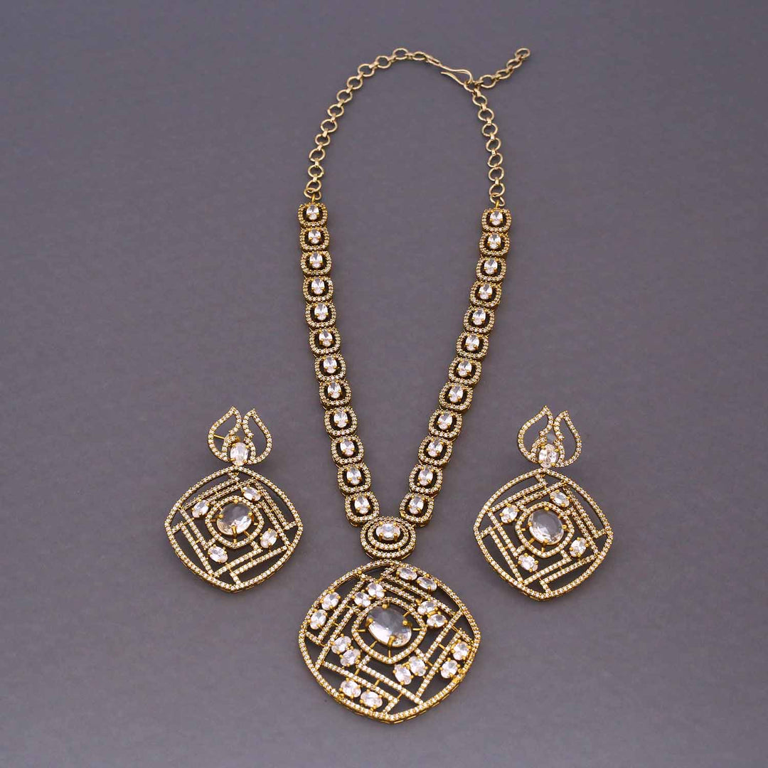 Golden Miraal Victorian Jewellery Set - New Arrival