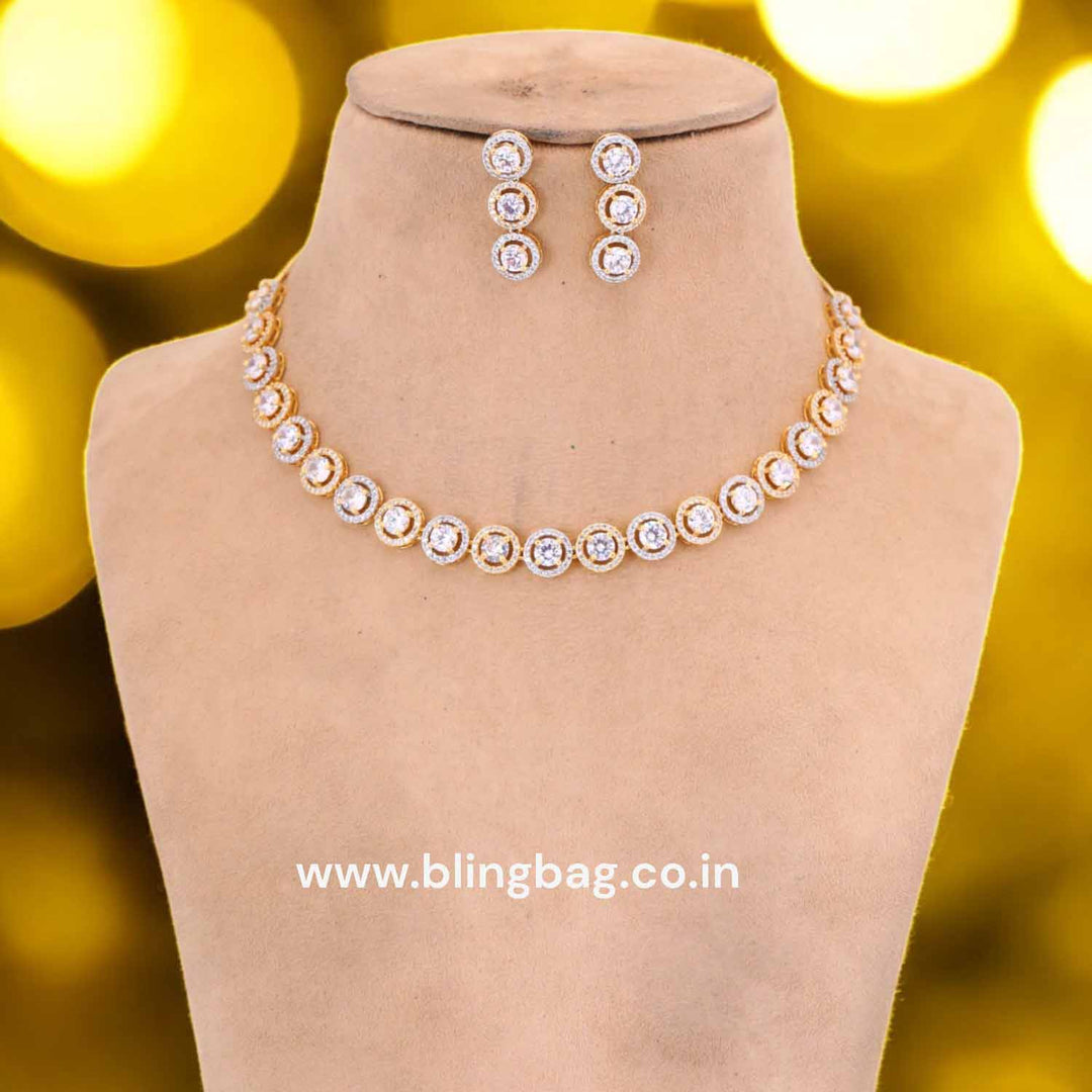 Golden Miree Zirconia Jewellery Set