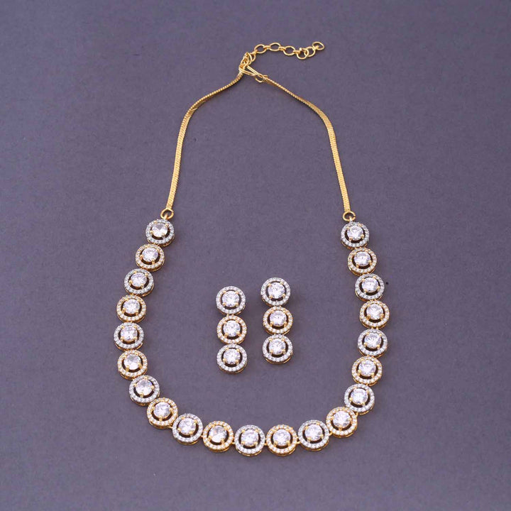 Golden Miree Zirconia Jewellery Set