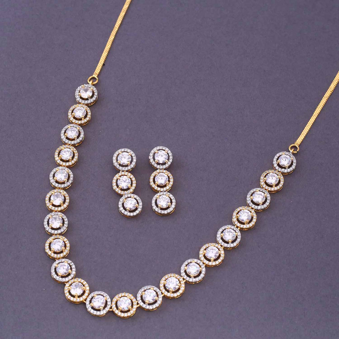Golden Miree Zirconia Jewellery Set