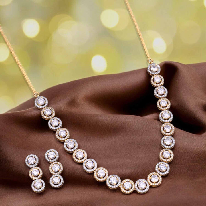 Golden Miree Zirconia Jewellery Set