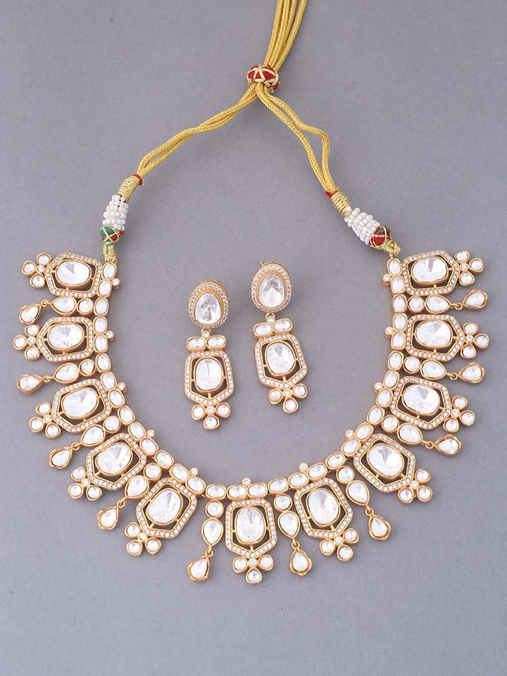 Golden Mishika Jewellery Set