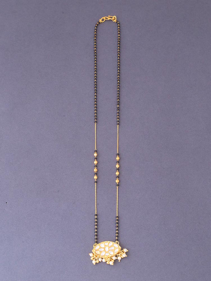 Golden Mora Mangalsutra