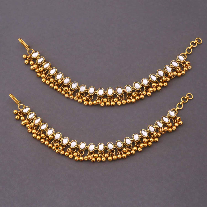 Golden Mridula Antique Ear Chain