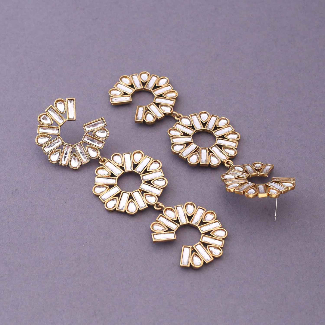 Golden NIshtha Danglers