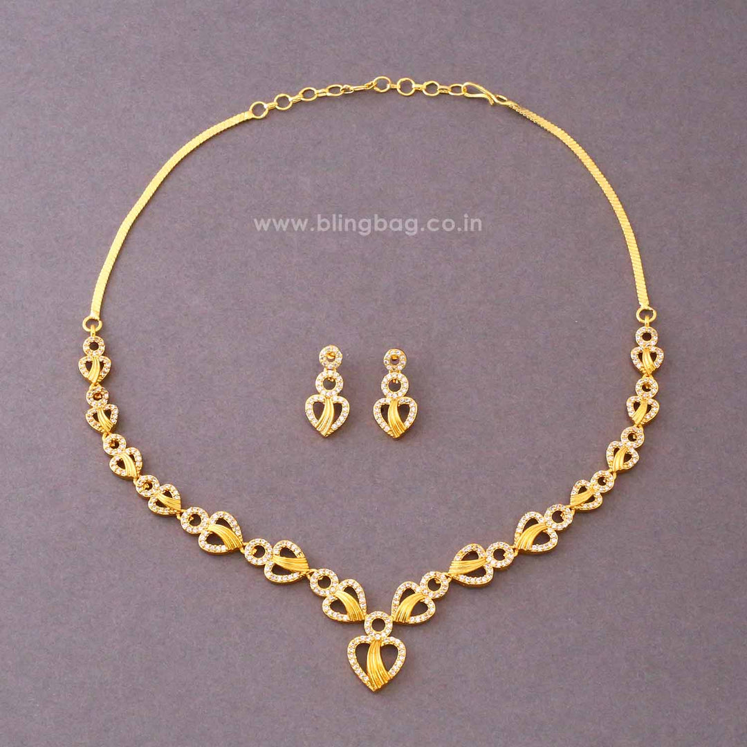 Golden Naara Antique Jewellery Set- New Arrival