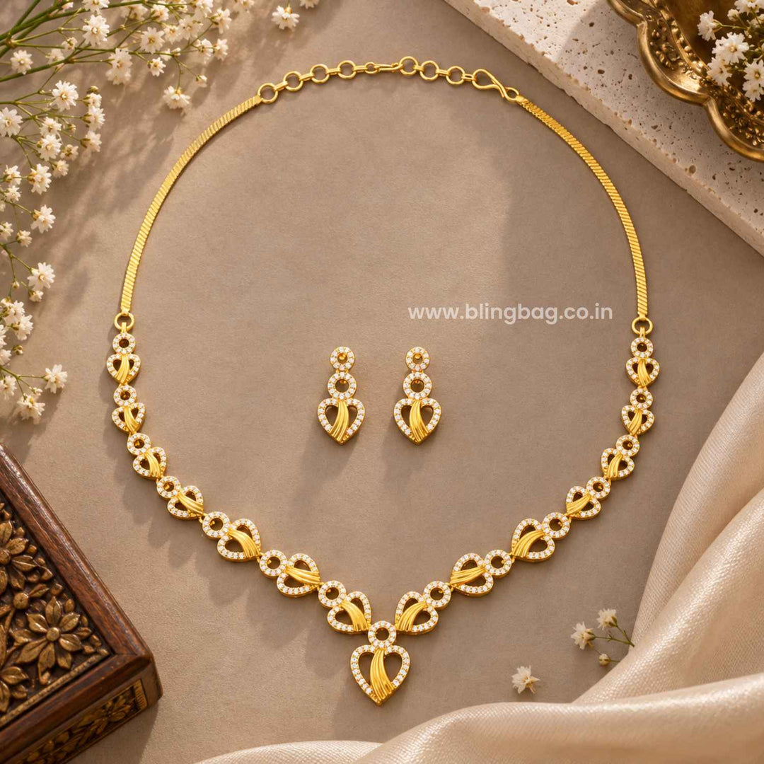 Golden Naara Antique Jewellery Set- New Arrival