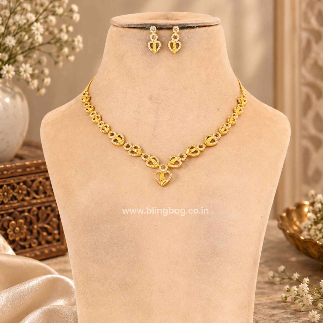 Golden Naara Antique Jewellery Set- New Arrival