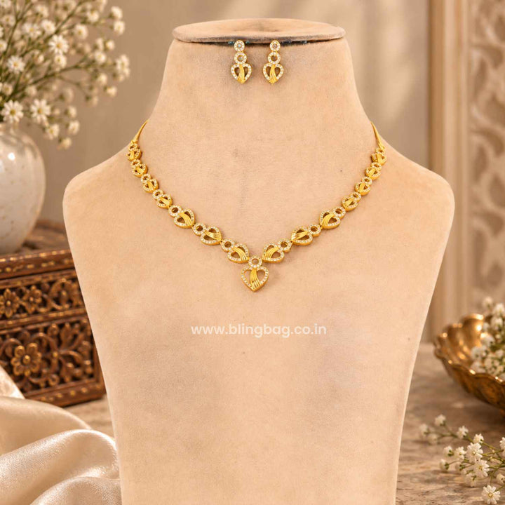 Golden Naara Antique Jewellery Set- New Arrival