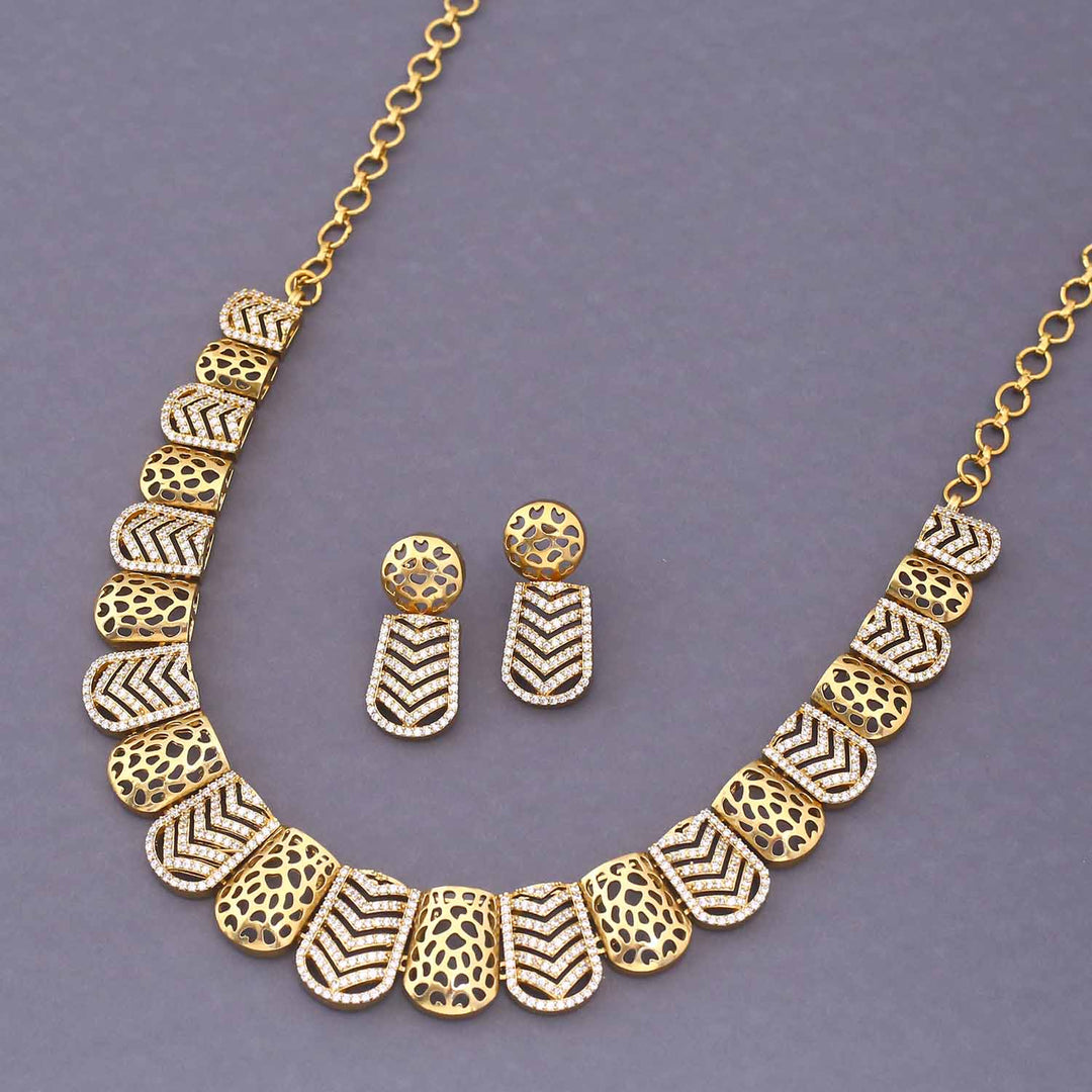 Golden Naayika Antique Jewellery Set - New Arrival