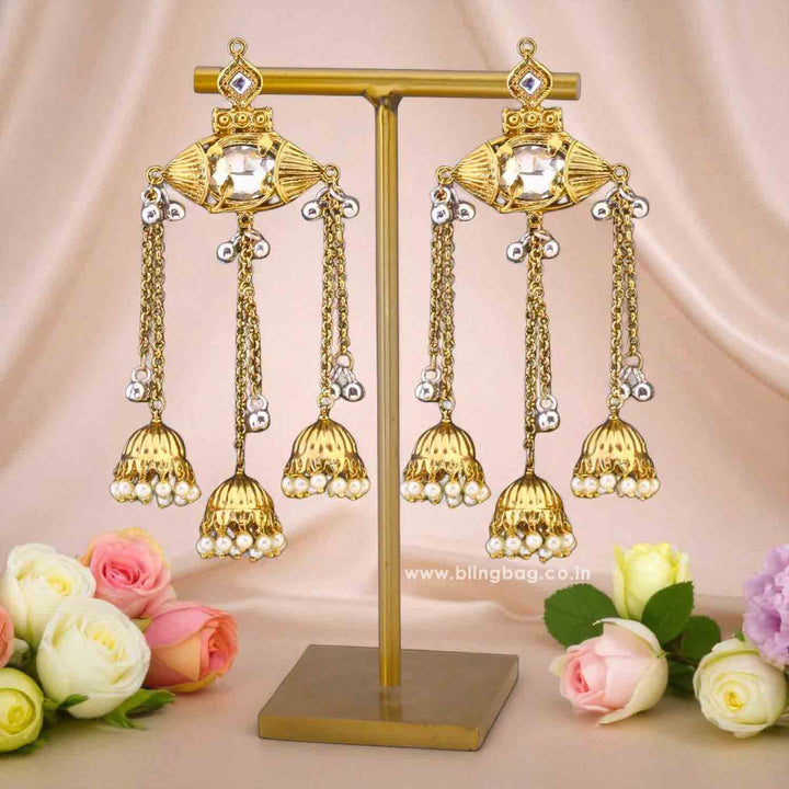 Golden Nandana Jhumkis