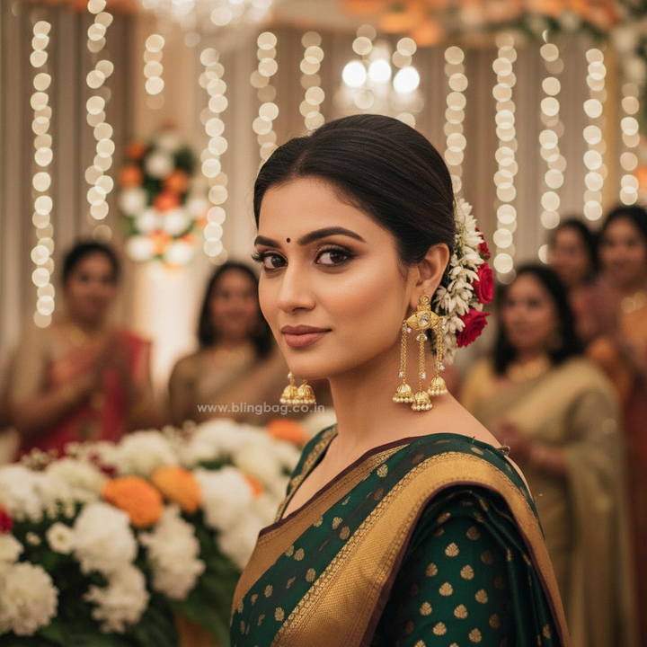 Golden Nandana Jhumkis