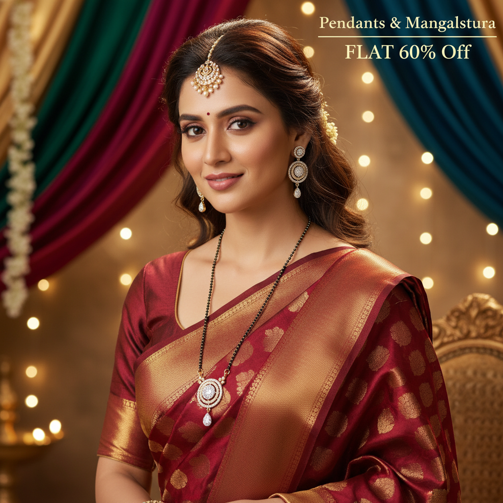 Golden Naomi Mangalsutra Set