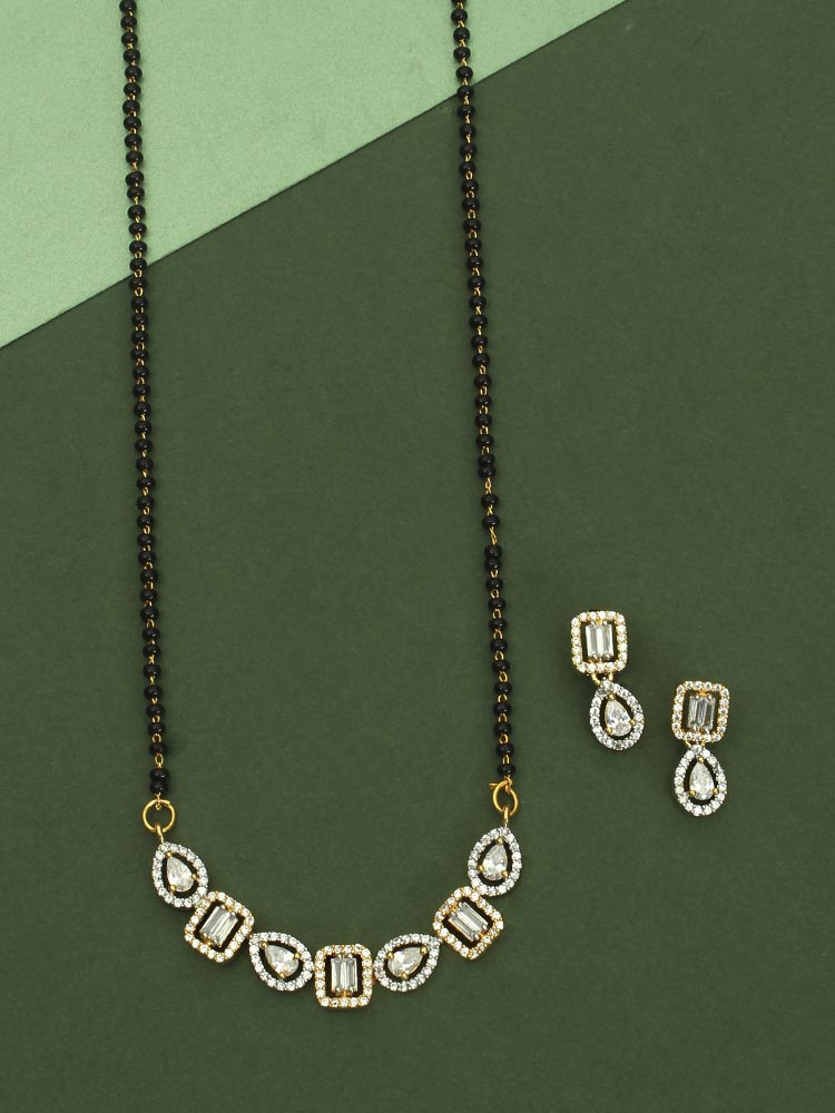 Golden Natalia Mangalsutra Set