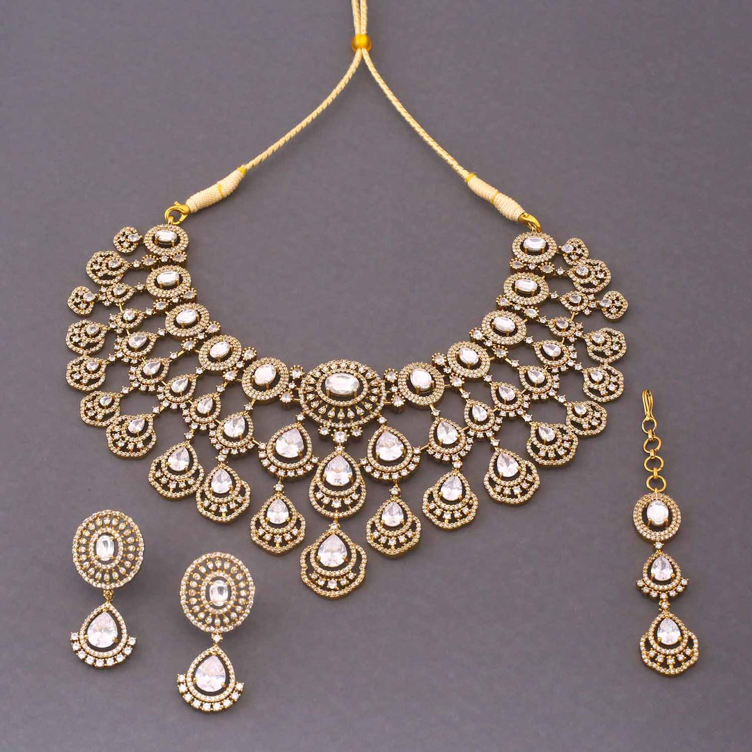 Golden Natalya Victorian Jewellery Set - New Arrival