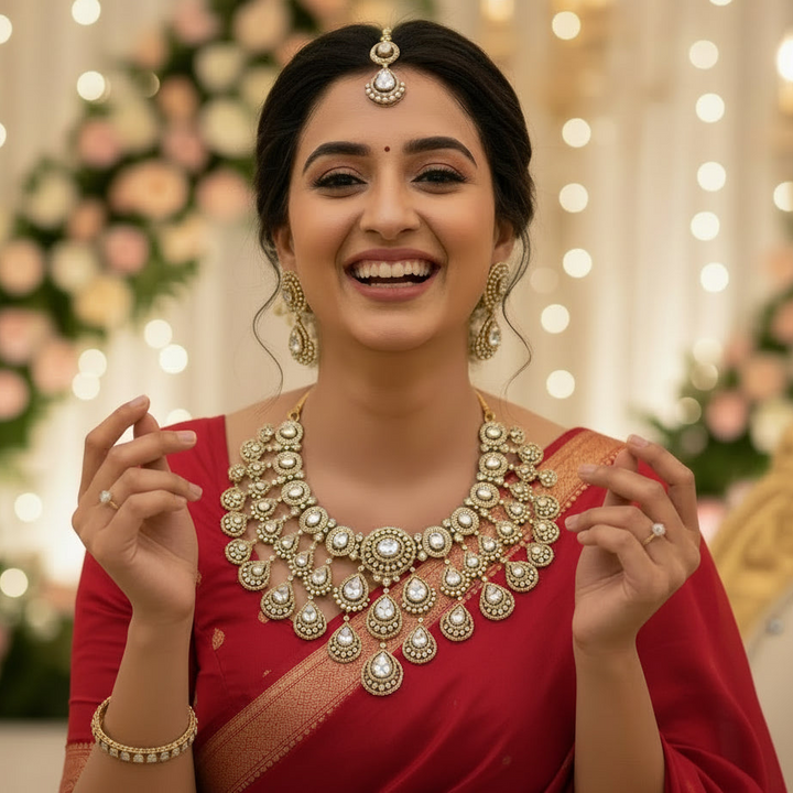 Golden Natalya Victorian Jewellery Set - New Arrival