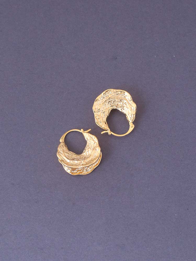 Golden Navi Hoops