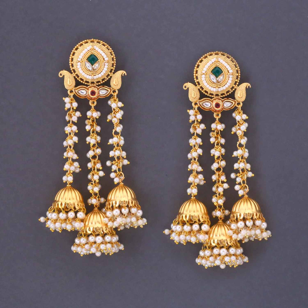Golden Nehitha Heritage Jhumkis