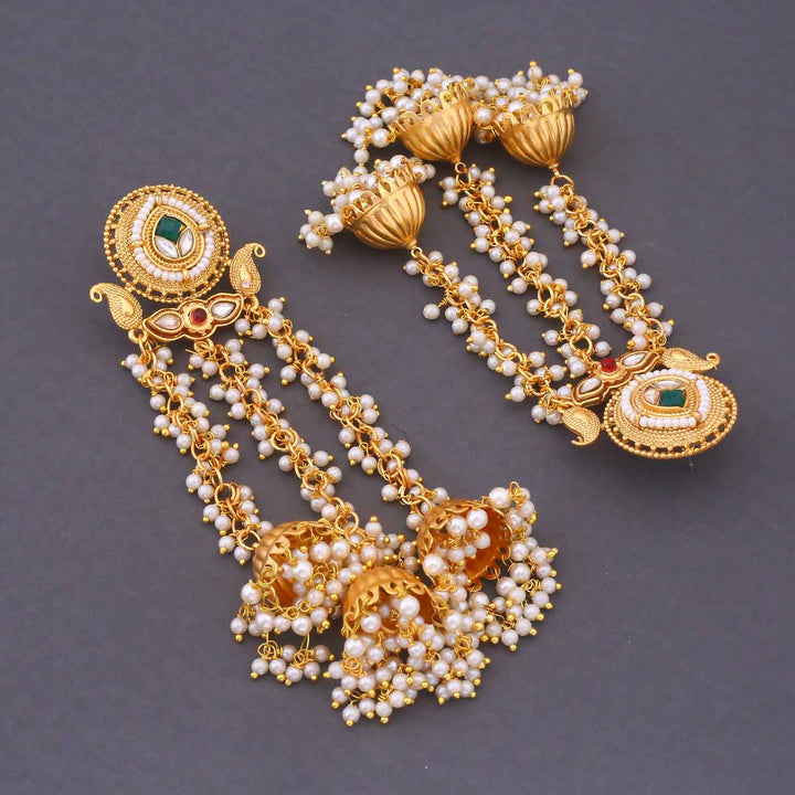 Golden Nehitha Heritage Jhumkis