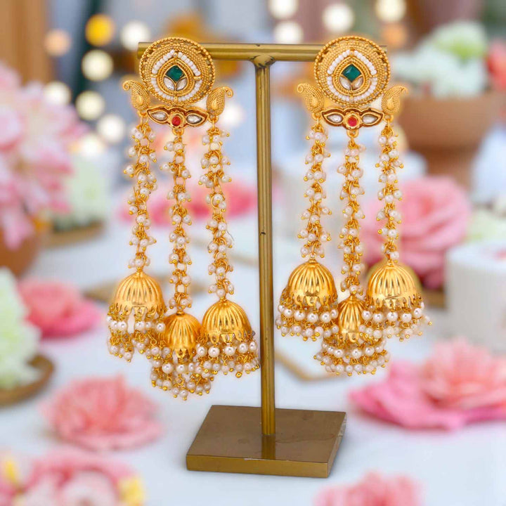 Golden Nehitha Heritage Jhumkis