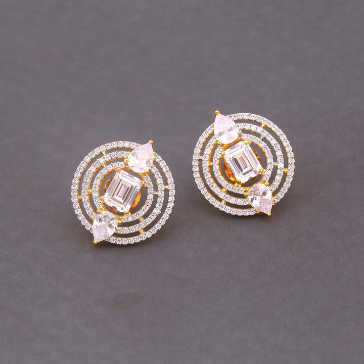 Golden Nellie Zirconia Studs