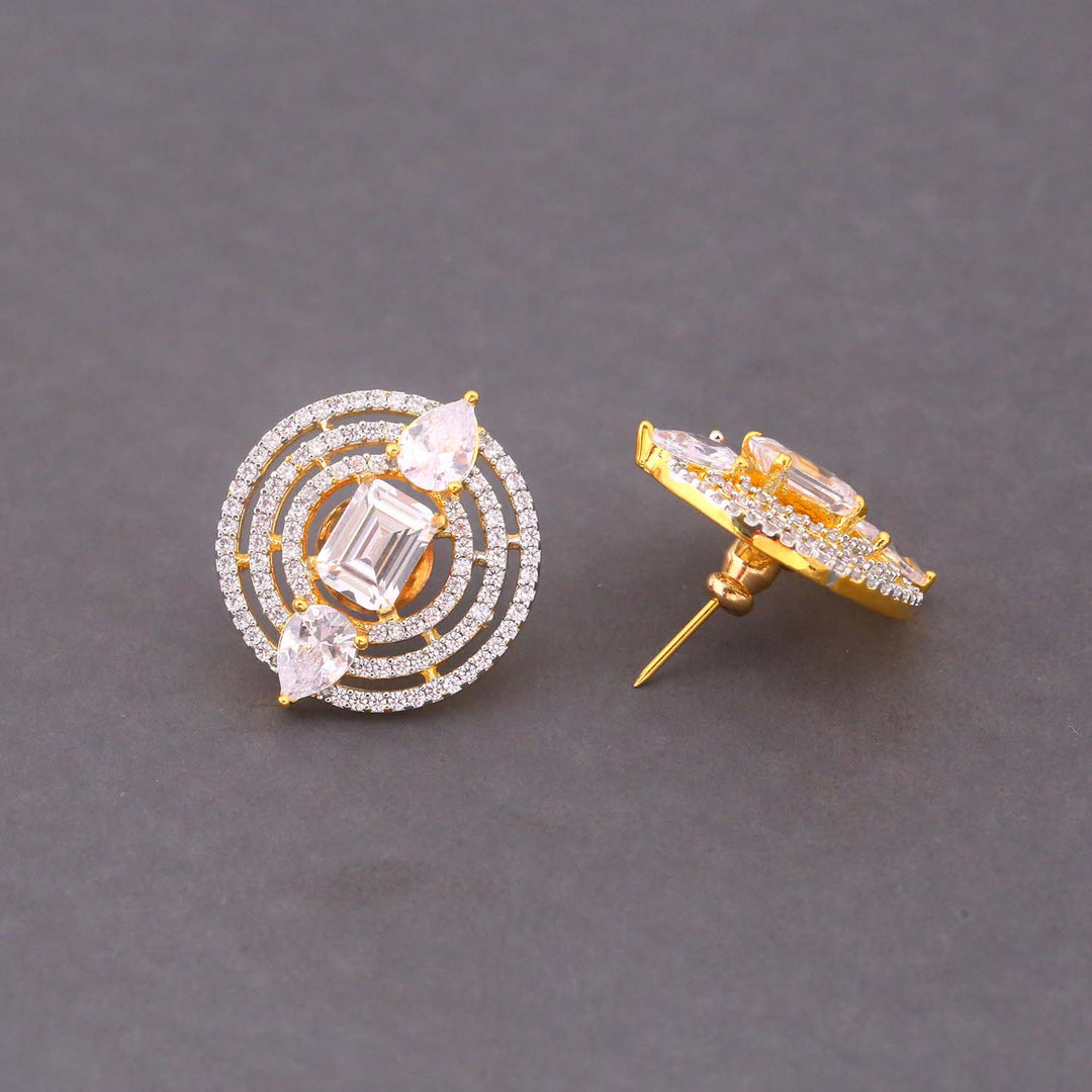 Golden Nellie Zirconia Studs