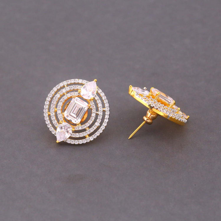 Golden Nellie Zirconia Studs