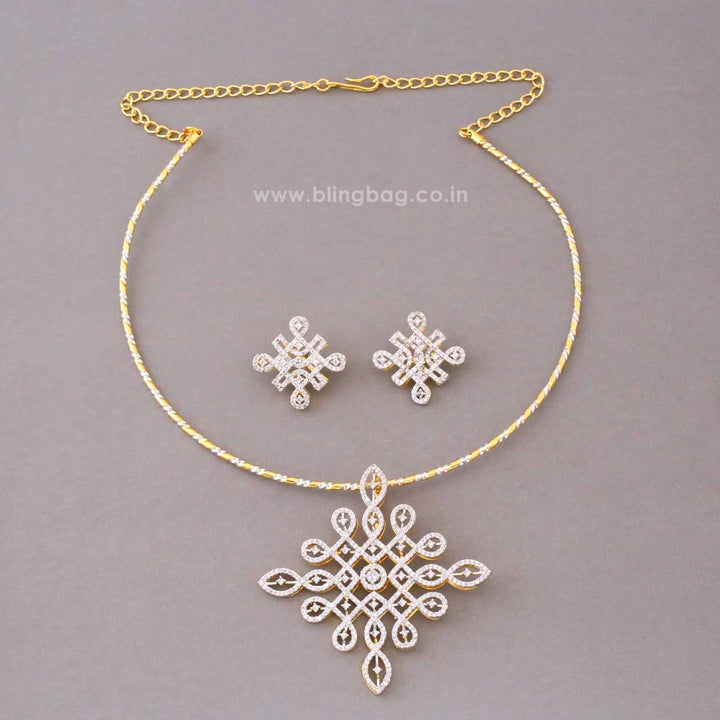 Golden Nidhi Pendant Set