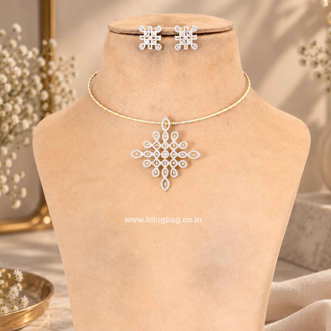 Golden Nidhi Pendant Set