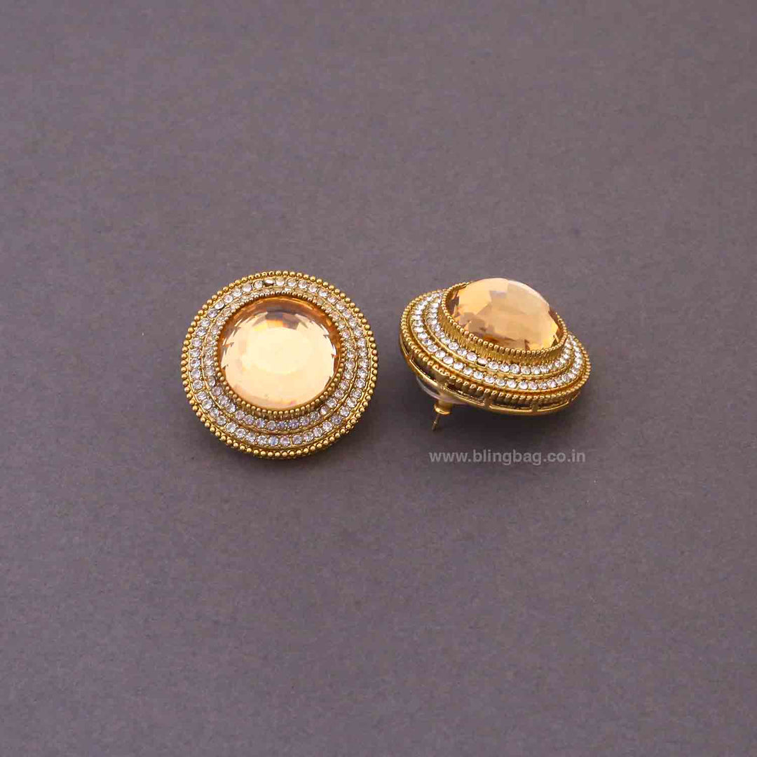 Golden Nishaa Studs