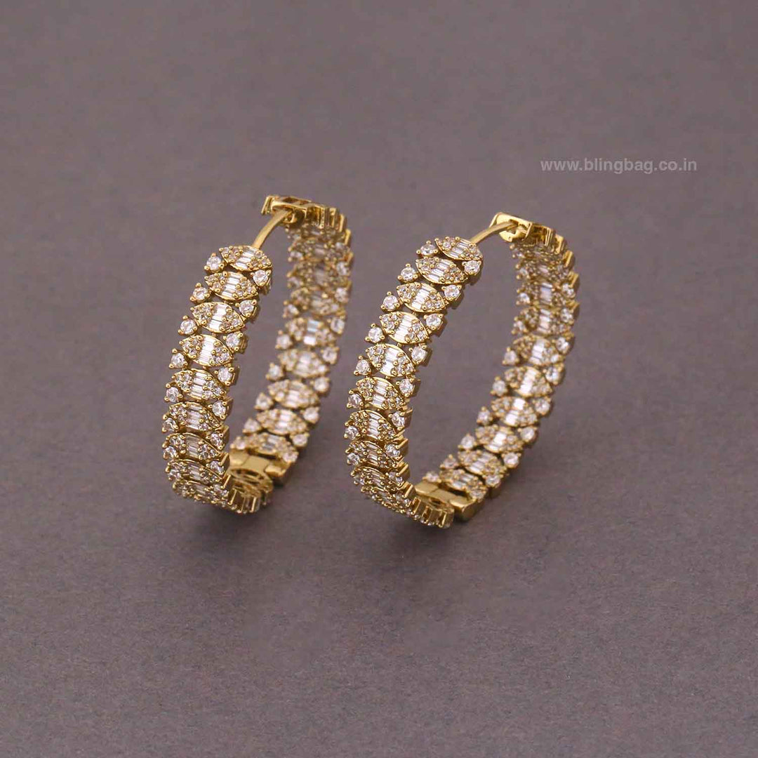 Golden Octiea Victorian Hoops