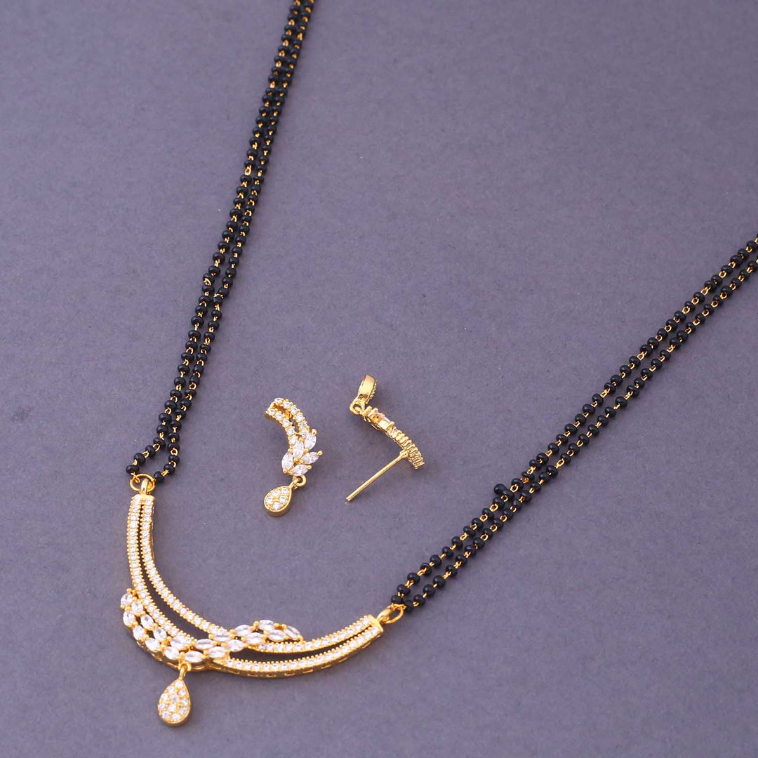 Golden Olivie Mangalsutra Set