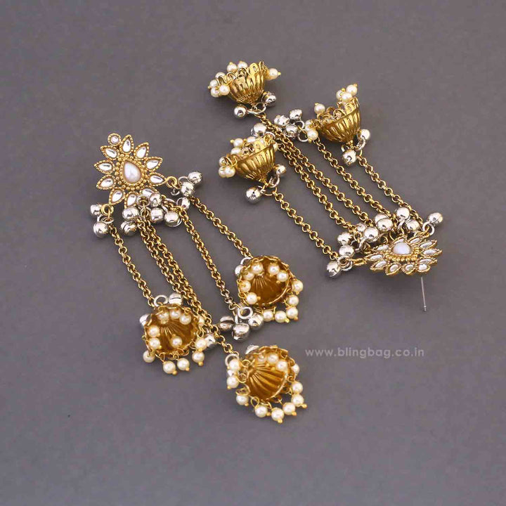 Golden Omisha Jhumkis
