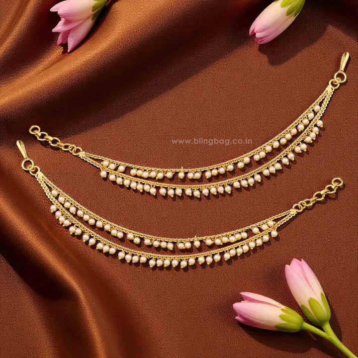 Golden Oorvasi Antique Ear Chain