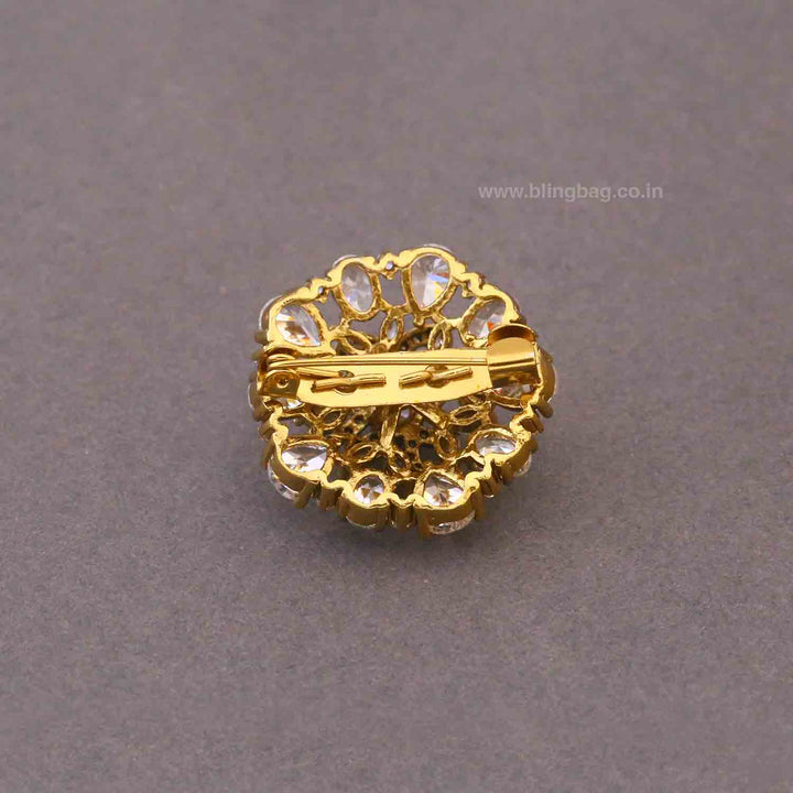 Golden Oriq Brooch
