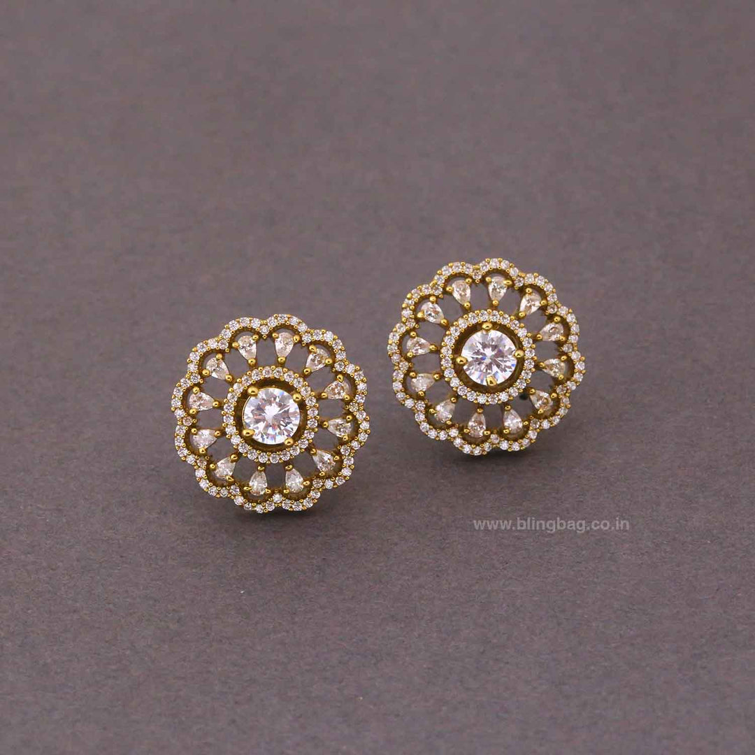 Golden Ozza Victorian Studs