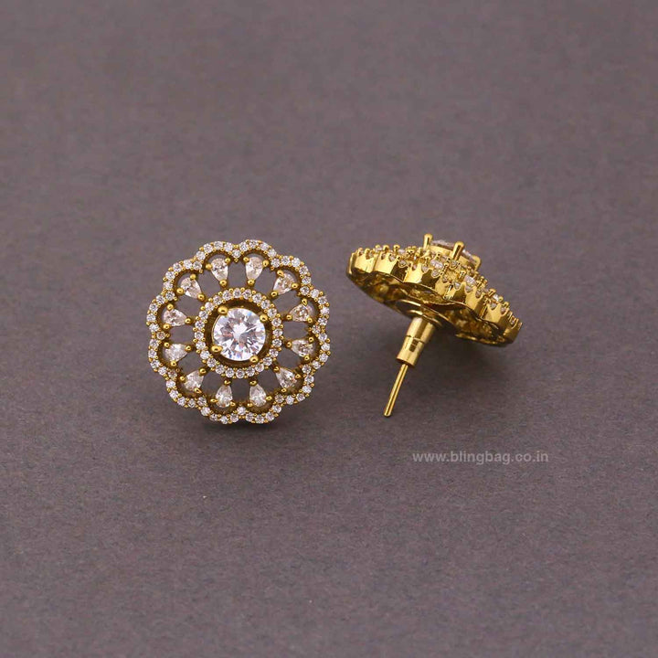 Golden Ozza Victorian Studs