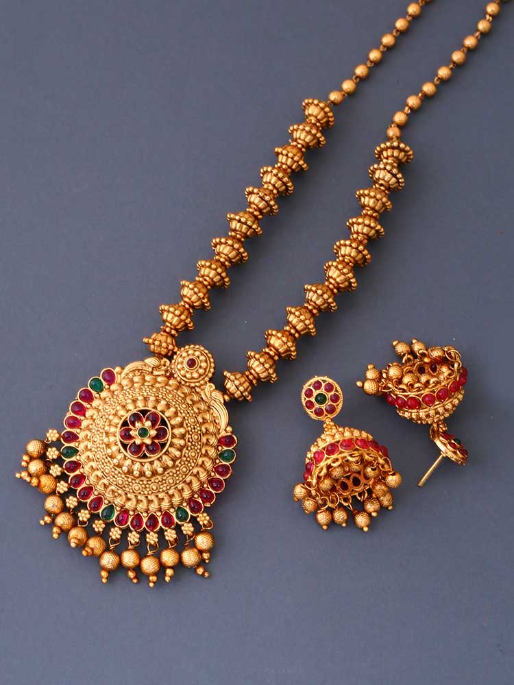Golden Parameshwara Antique Jewellery Set - New Arrival