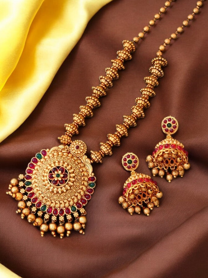 Golden Parameshwara Antique Jewellery Set - New Arrival