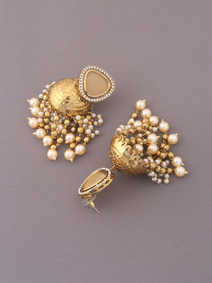 Golden Pavitra Jhumkis