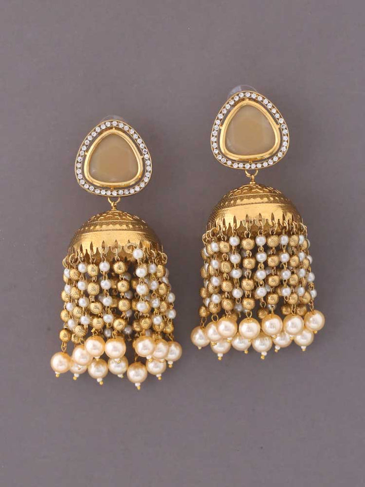 Golden Pavitra Jhumkis