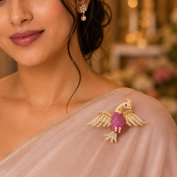Golden  Phoneix Brooch