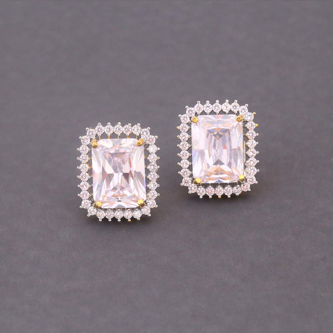 Golden Pippa Zirconia Studs