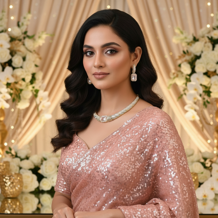 Golden Pire Hasli Zirconia Jewellery Set