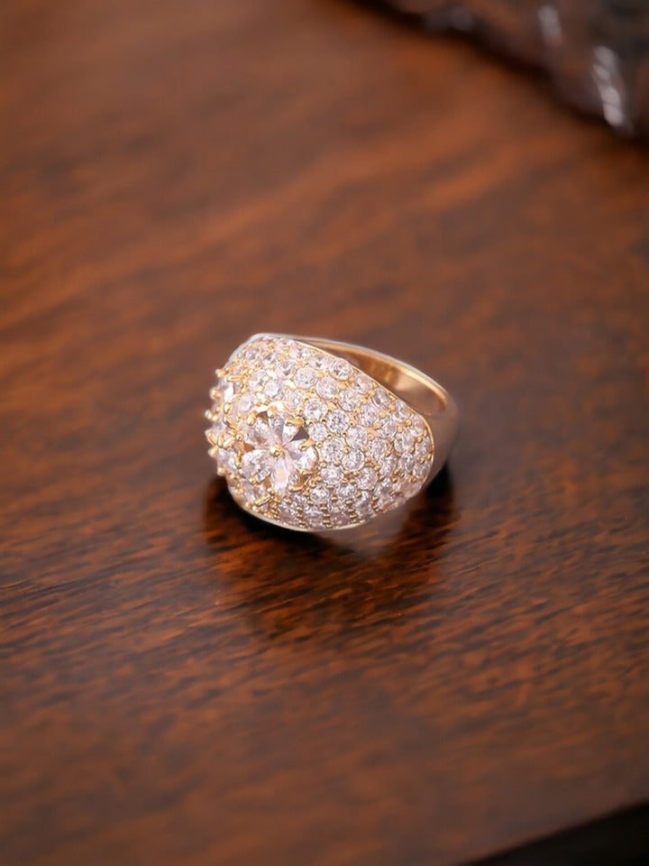 Golden Primrose Zirconia Ring - EOSS