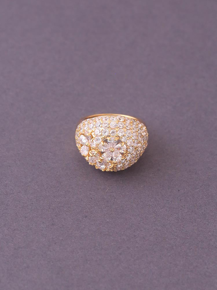 Golden Primrose Zirconia Ring - EOSS