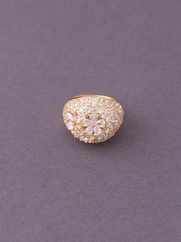 Golden Primrose Zirconia Ring - EOSS