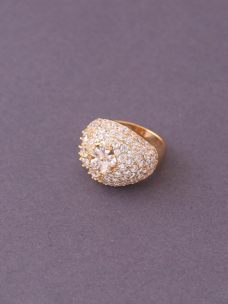 Golden Primrose Zirconia Ring - EOSS